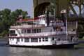 Paddle wheel ferry.