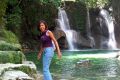 Maria at Magaso Falls.